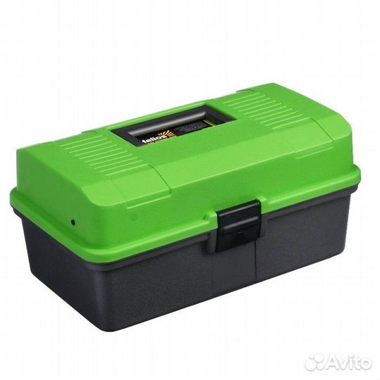 Ящик рыболовный Helios двухполочный, зелёный (T-HS