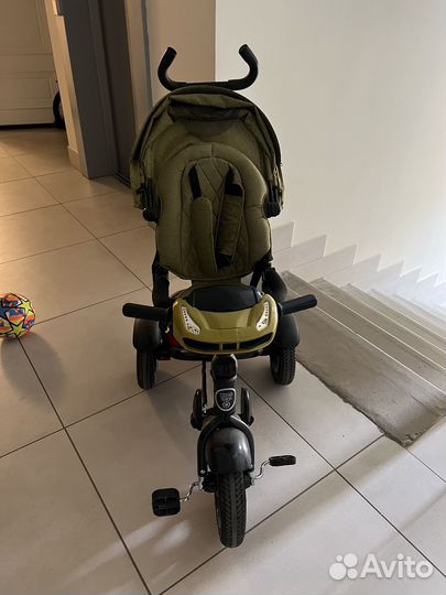 Детский велосипед с родительской ручкой