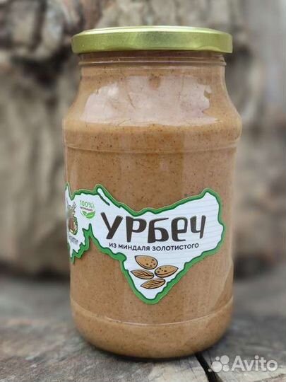 Урбеч-ореховая паста из Дагестана из миндаля-250гр