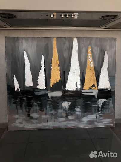 Интерьерная картина на холсте 58х61 см