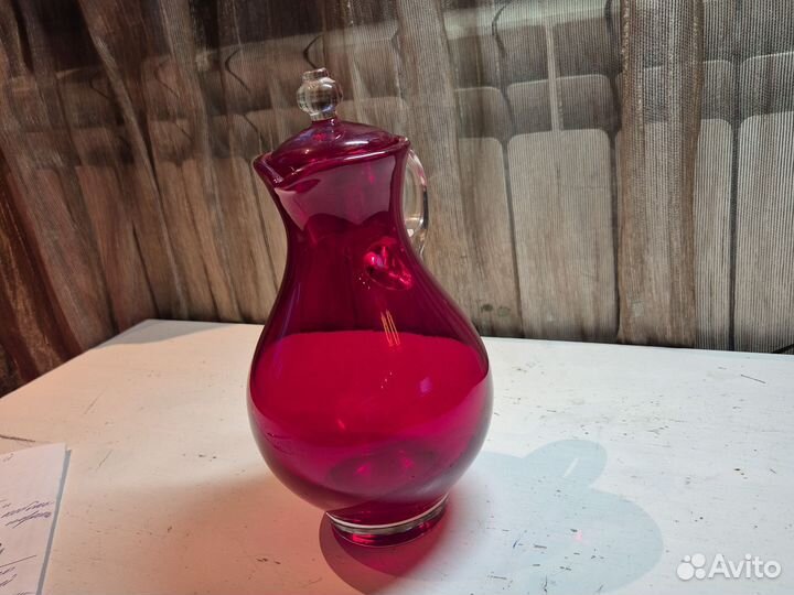 Кувшин. Рубиновое стекло