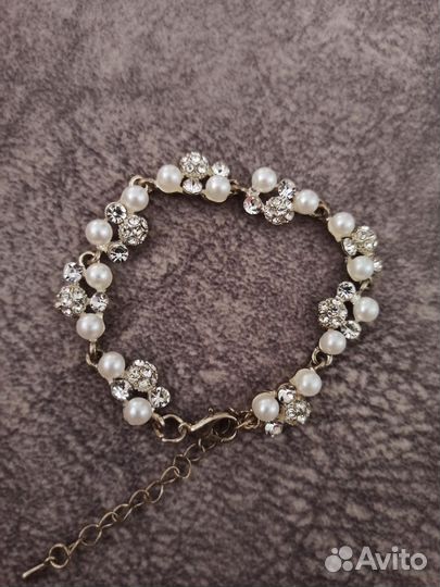 Серьги + браслет на руку