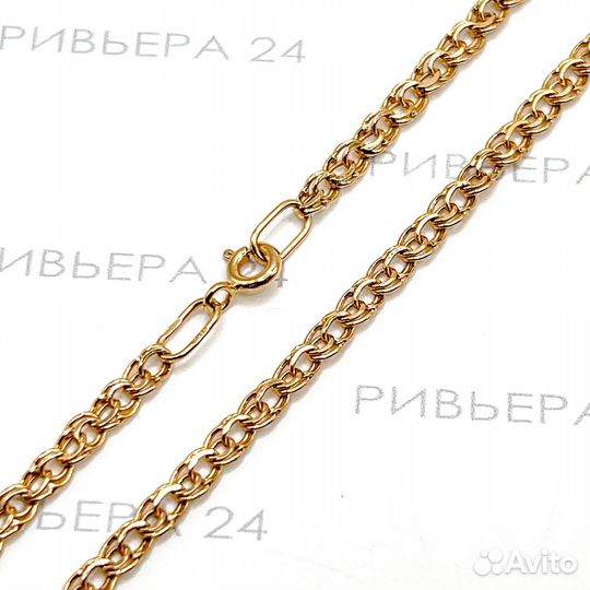 Золотая цепочка бисмарк 585 проба 4,32 грамм 50 р-р