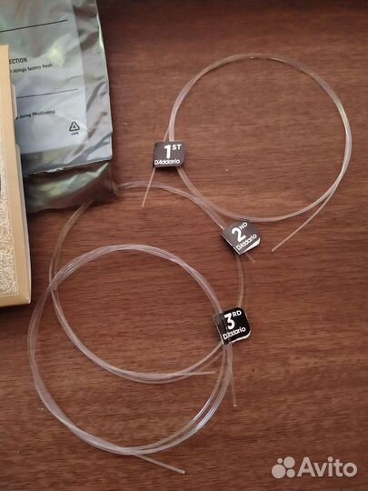 Первые 3 струны D Addario нейлон новые