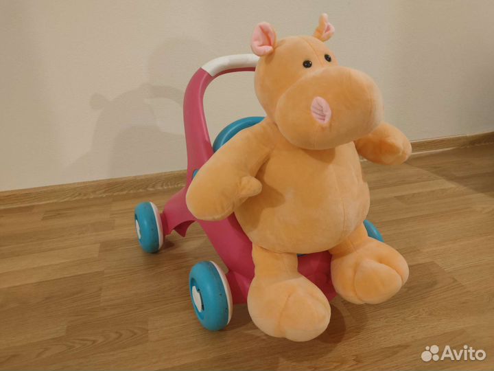 Коляска ходунки smoby minikiss каталка для кукол