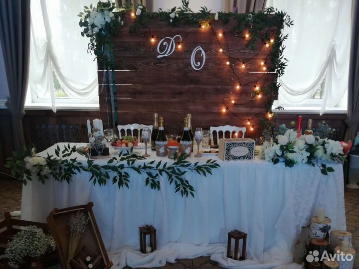 Декор на свадьбу в стиле рустик