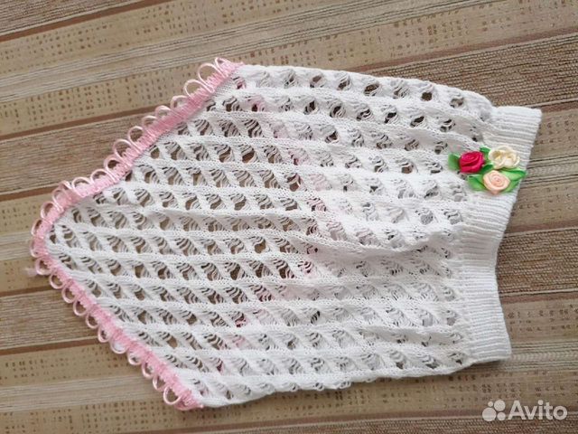 Косынка для девочки вязаная новая 68-92