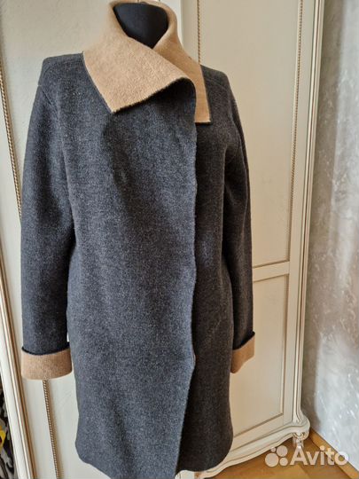 Пальто трикотаж шерсть
