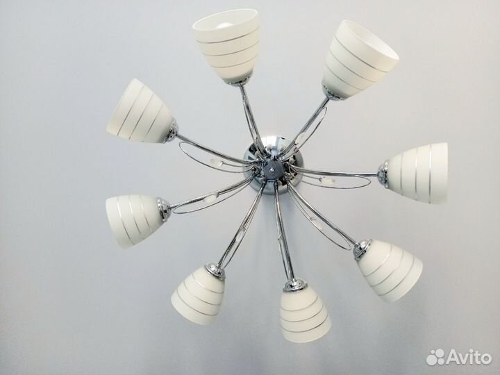 Люстра потолочная 8 ламп