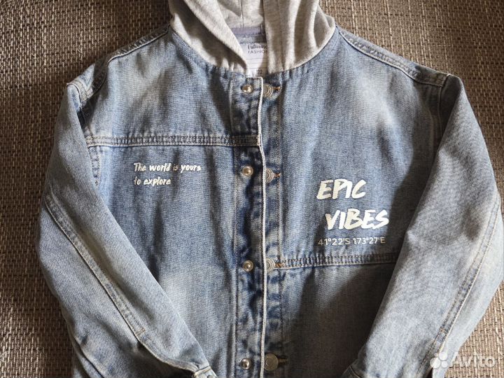 Джинсовая куртка для мальчика 116
