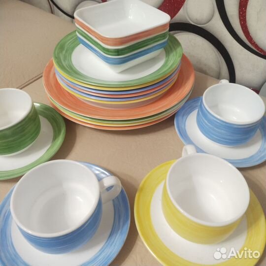 Сервиз Arc Франция с кофейными чашечками