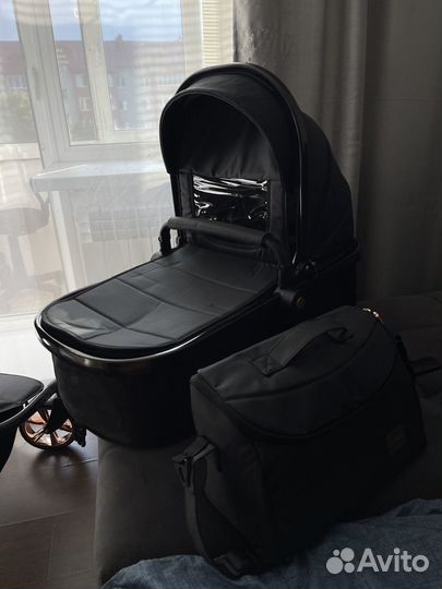 Коляска 3 в 1 lux mom экокожа