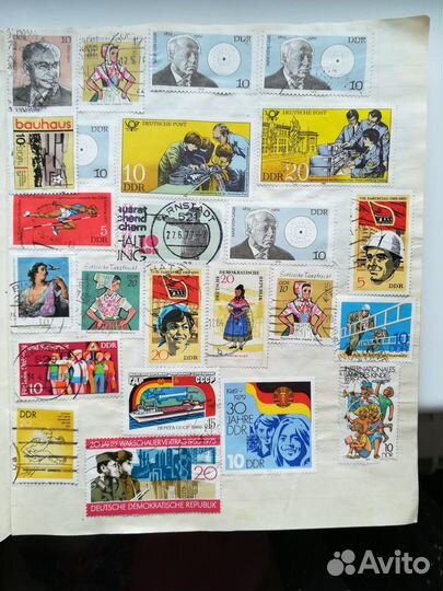 Марки разных стран 200шт