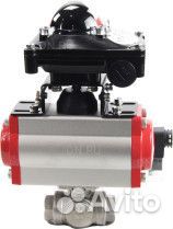 Кран шаровой DN.ru BV3232P(4pc) -SP-3WL-T-ISO-H Ду15 Ру63 стандартнопроходной трехходовой L-тип, нер