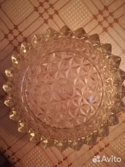 Конфетница сахарница хрусталь