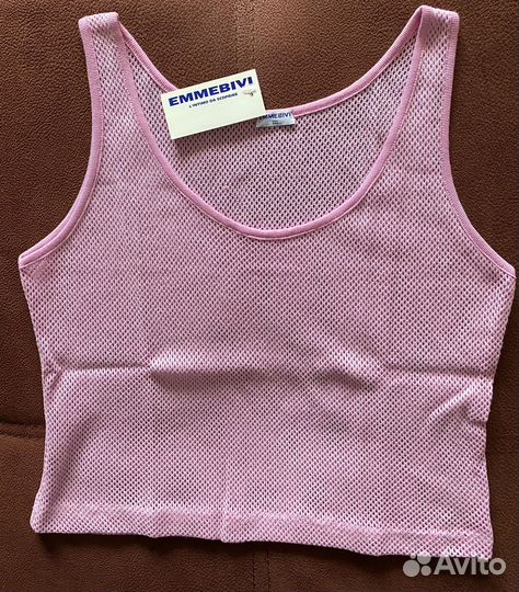 Топ, майка Emmebivi. Италия. Кроше. Новый. XS