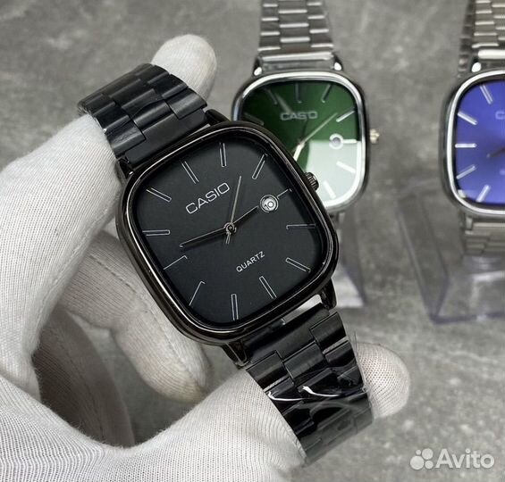 Наручные часы Casio два цвета черные и зеленые