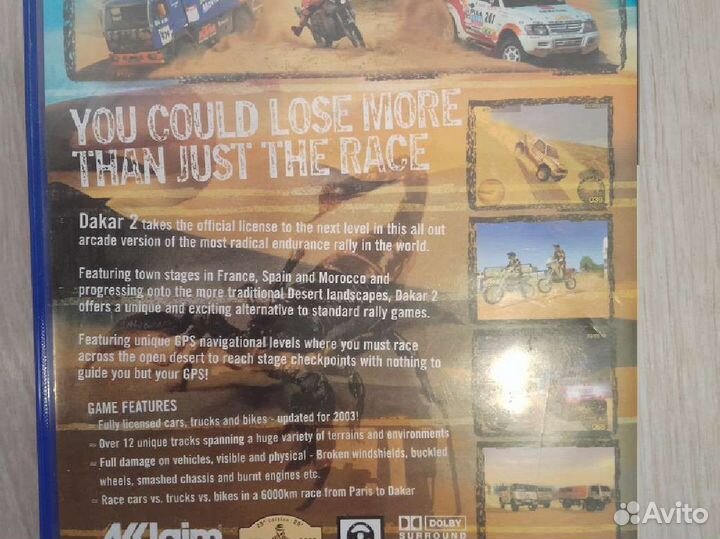 PS2 Dakar 2 Лицензия. Sony PS2