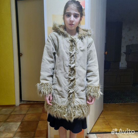 Пальто еврозима для девочки 140