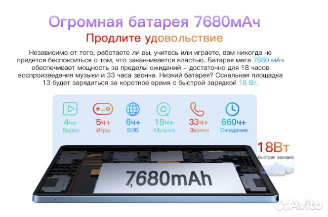 Планшет Blackview Oscal Pad 13 8+256 LTE Новый