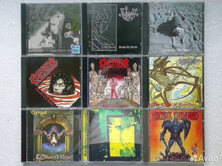 Фирменные CD (black, death, thrash, и подобное)