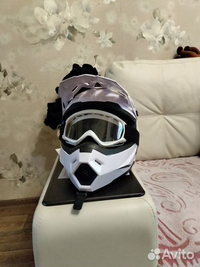 Детский мото шлем
