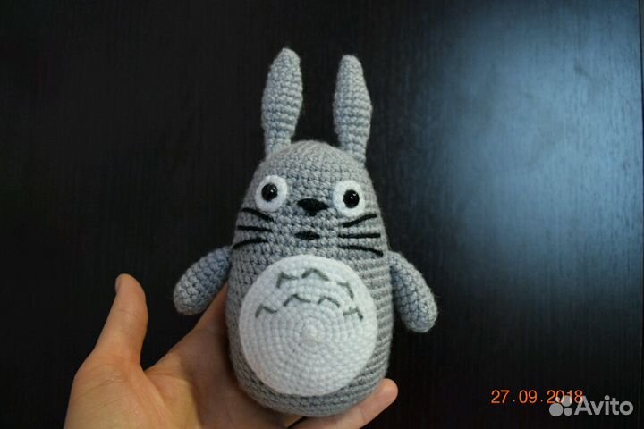 Тоторо лесной дух, вязаные игрушки, ручная работа