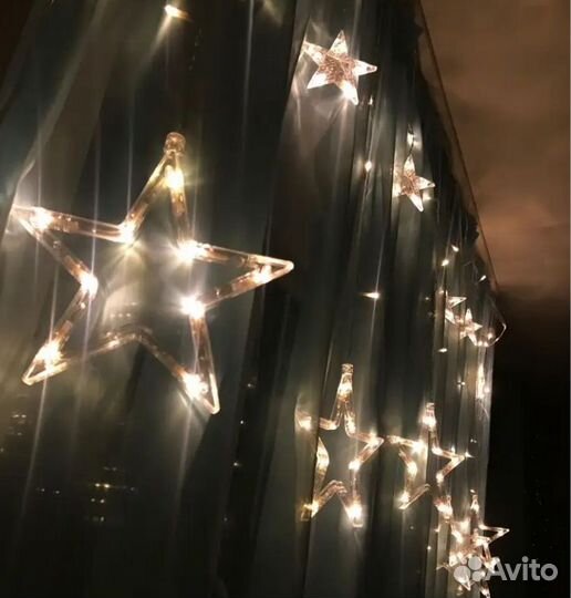 Гирлянда новогодняя звезды новая