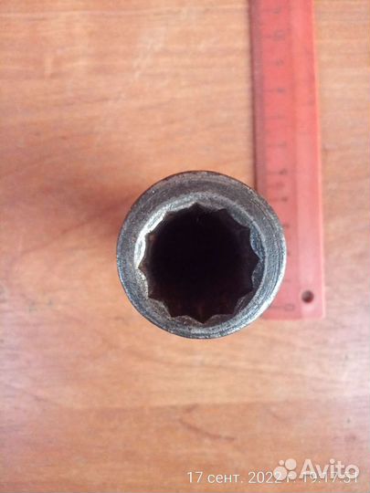 Головка торцевая ударная удлинённая 1/2 17 мм СССР