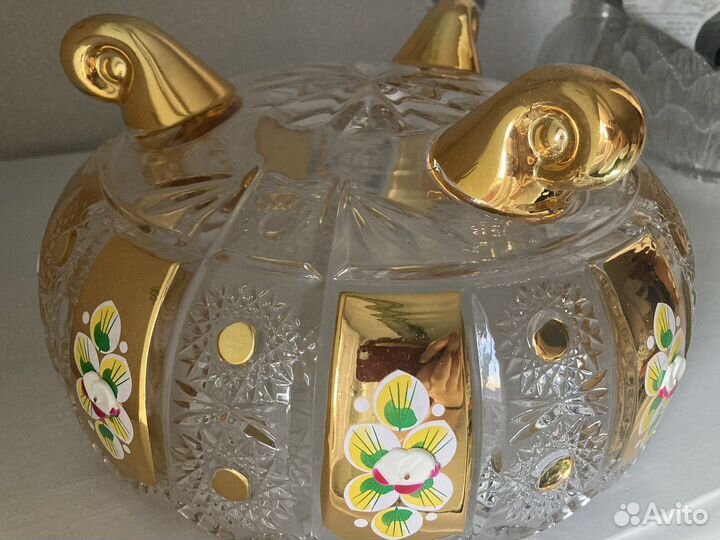 Салатник Богемия Кристал богемский хрусталь