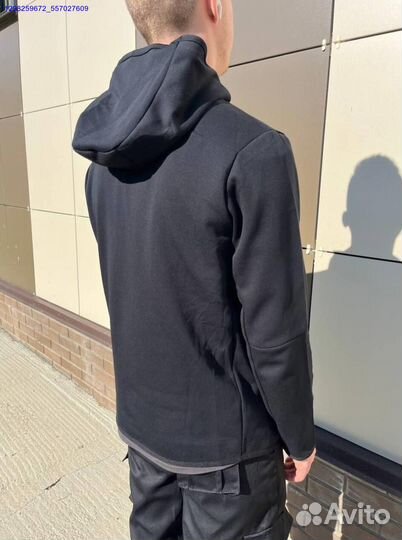 Nike Tech чёрная Зипка (Арт.95599)