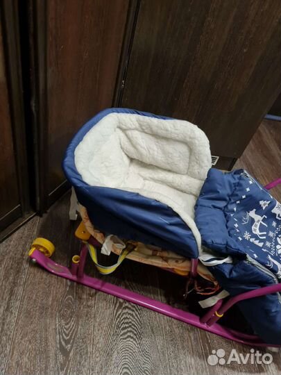 Детские санки с колесами