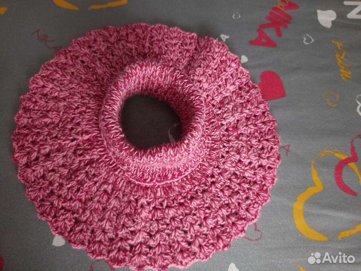 Манишка вязаная детская