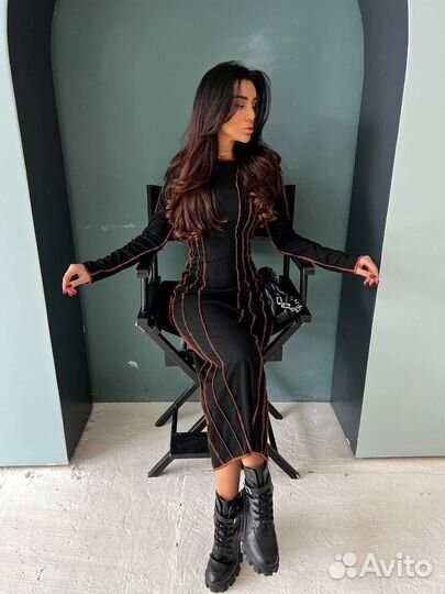 Платье лапша S