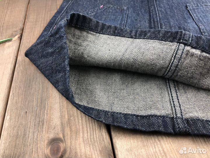 Джинсовый сарафан для девочки 86 92