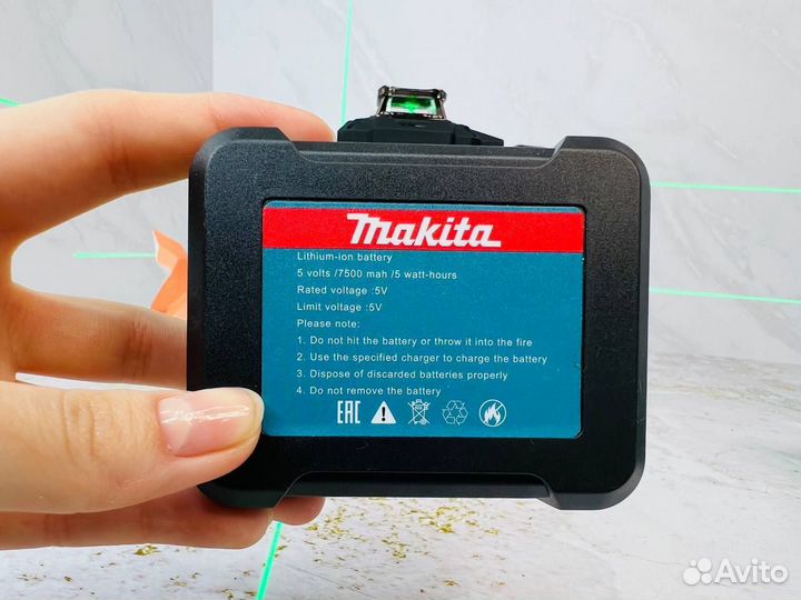 Лазерный уровень makita 4D нивелир 16 линий