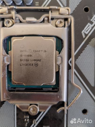 Материнская плата с процессором i5 8600k+z370p