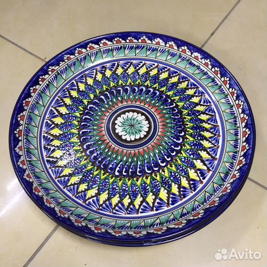 Блюдо для плова 38 см Мехроб синий