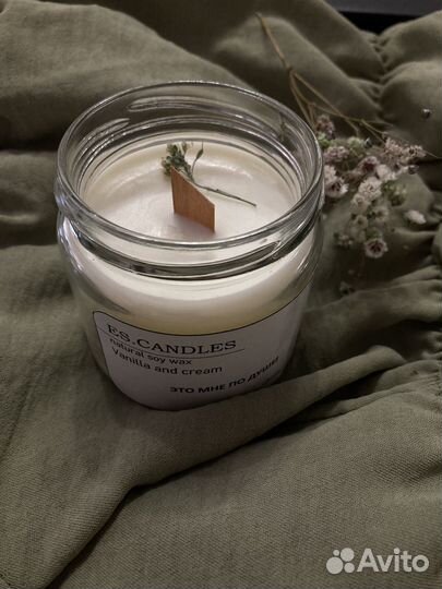 Ароматическая свеча ручной работы