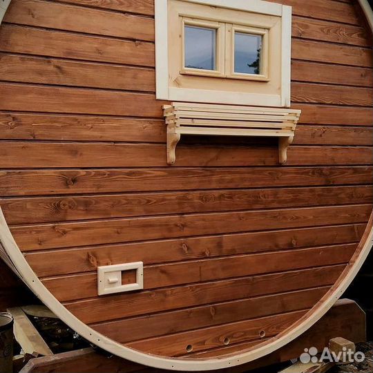 Готовая баня бочка 6 м