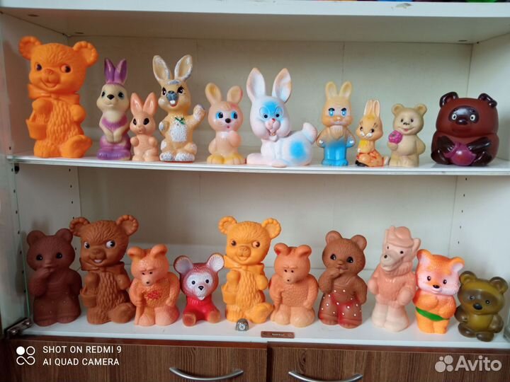 Игрушки СССР резиновые персонажи