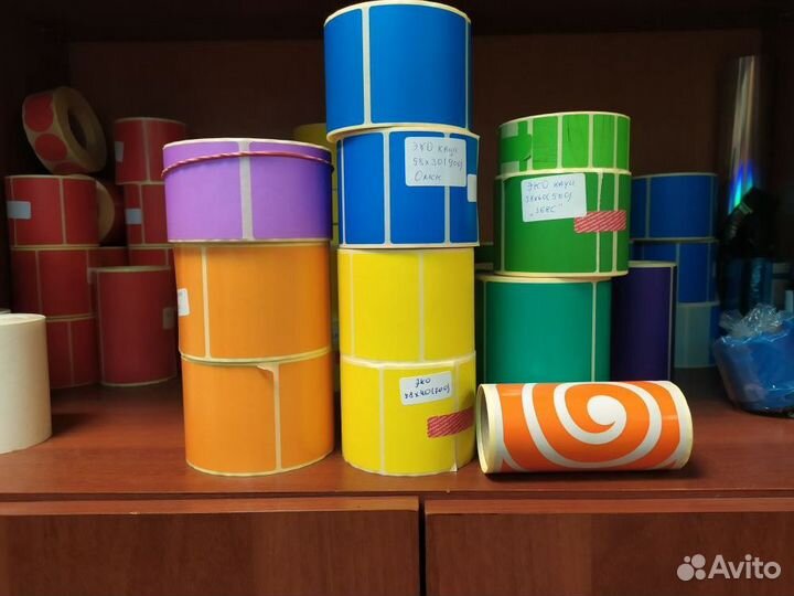 Термоэтикетки в рулонах