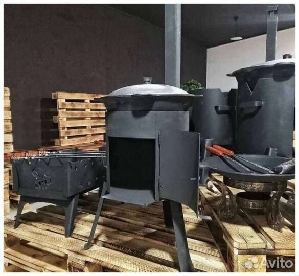 Казан и печь