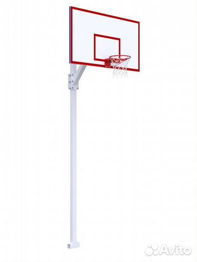 Стойка регулируемая с щитом из металлического лис