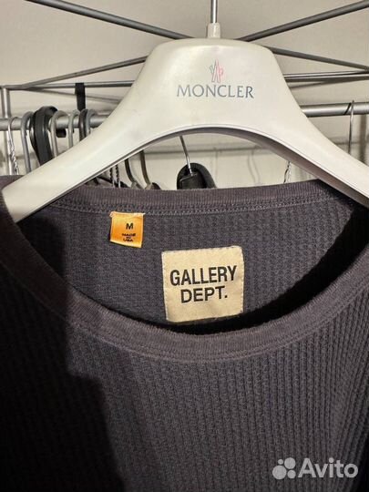 Лонгслив Gallery Dept Black Logo Оригинал