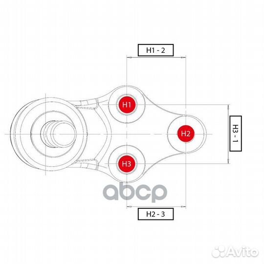 43330-49165 шаровая опора TY highlander / kluger