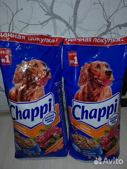 Корм для собак chappi 15 кг