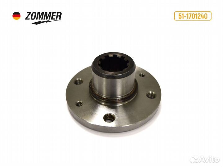 Фланец вторичного вала кпп (круглый) газ-53 zommer