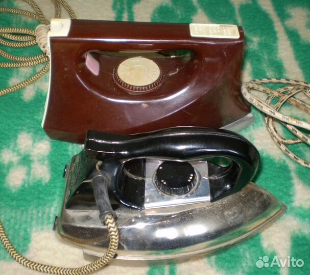 Утюги электрические старые СССР и РФ