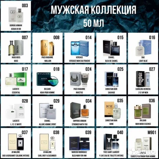 Номерные духи Essens